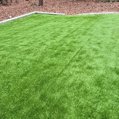 Artificial Turf Lawn project by Andrew's Landscaping in the Charlotte NC area