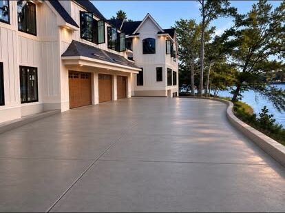 Concrete Driveway project by Andrew's Landscaping in the Charlotte NC area
