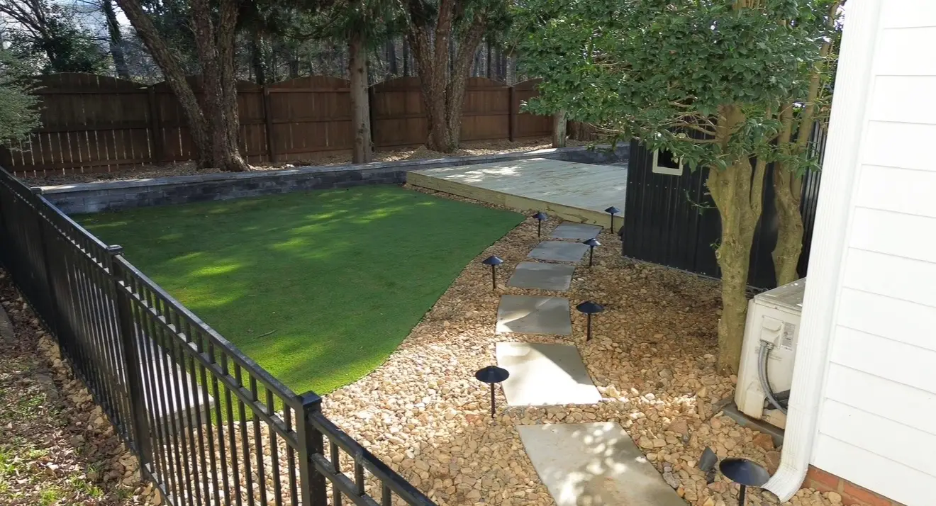 Landscape Lighting by Andrew's Landscaping in the Charlotte NC area