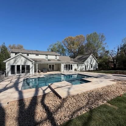 Pool Deck & Pavers project by Andrew's Landscaping in the Charlotte NC area
