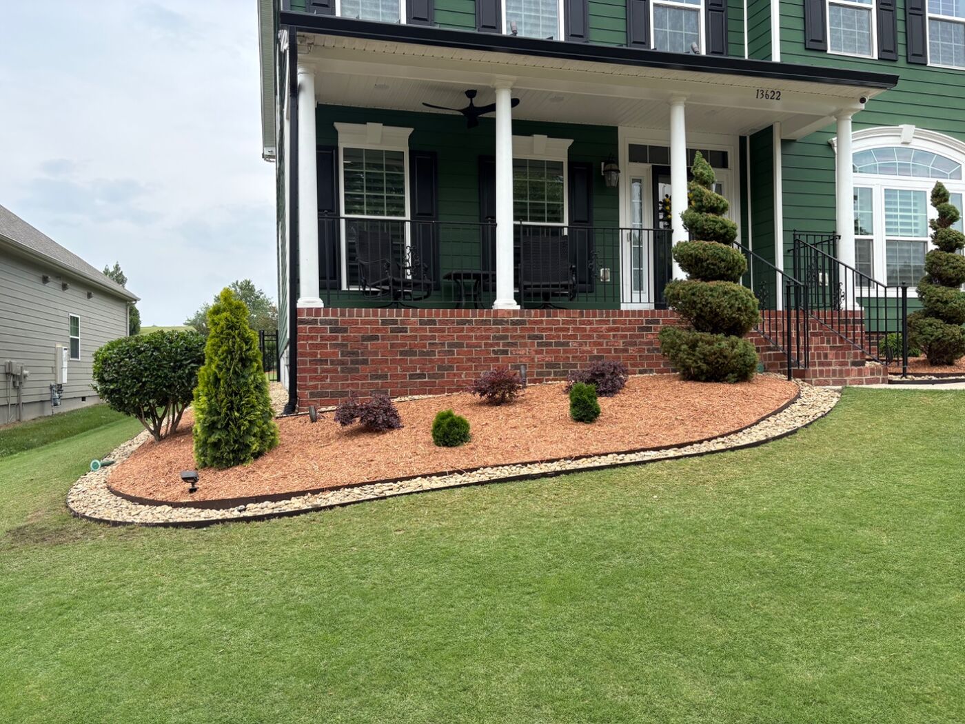 Landscape Design & Installation by Andrew's Landscaping in the Charlotte NC area